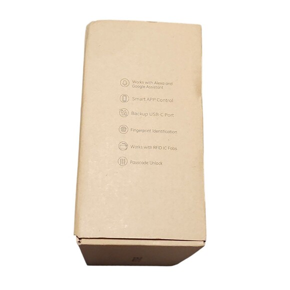 Smart Door Lock, Fingerprint Deadbolt with Keypad, Keyless Entry Front Door Lock - Picture 7 of 9